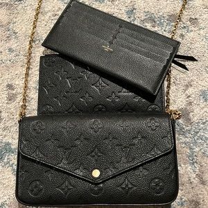 Louis Vuitton Black Monogram Pochette Felicie